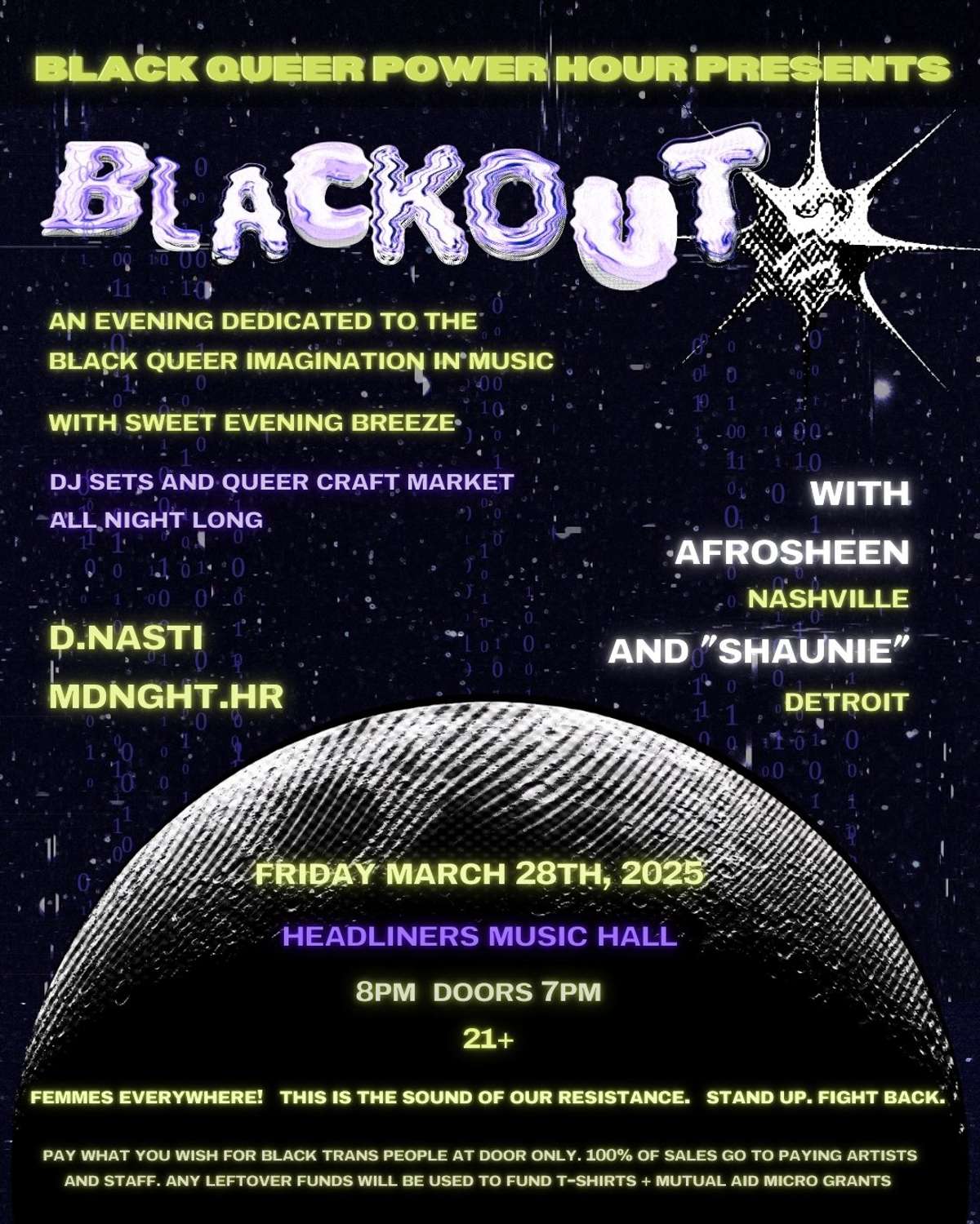 BLACKOUT with “Shaunie”, Afrosheen, D.Nasti and MDNGHT.HR